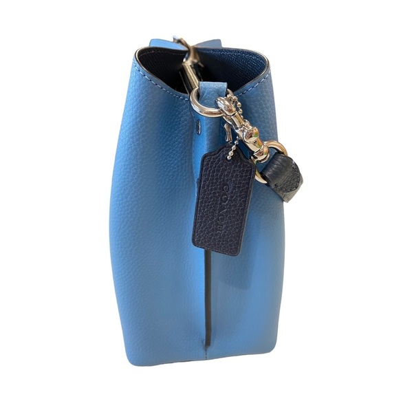 NWOT Coach Willow Bucket Bag Crossbody Purse in Colorblock Pool Blue - Picture 5 of 16